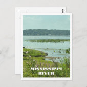 川道からのミシシ素晴らしッピー川 ポストカード (正面/裏面)