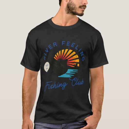川釣りの気分クラシックTシャツ Tシャツ (正面)