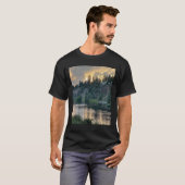 川面に映る夕焼け Tシャツ (正面フル)