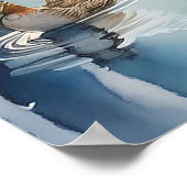 川1のログキャビン ポスター (角)