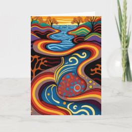 川、アボリジニ、夢の時間。 カード