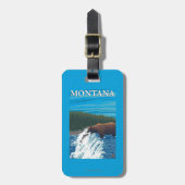 川-モンタナのくまの魚釣り ラゲッジタグ (正面縦)