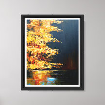 川、抽象芸術絵を描の。