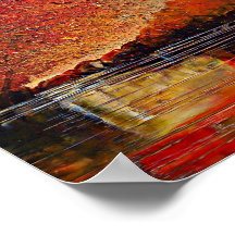 川、抽象芸術絵を描の。