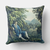 川(着色されたengravinによるルートヴィヒ・ヴァン・ベートーヴェン クッション (裏面)