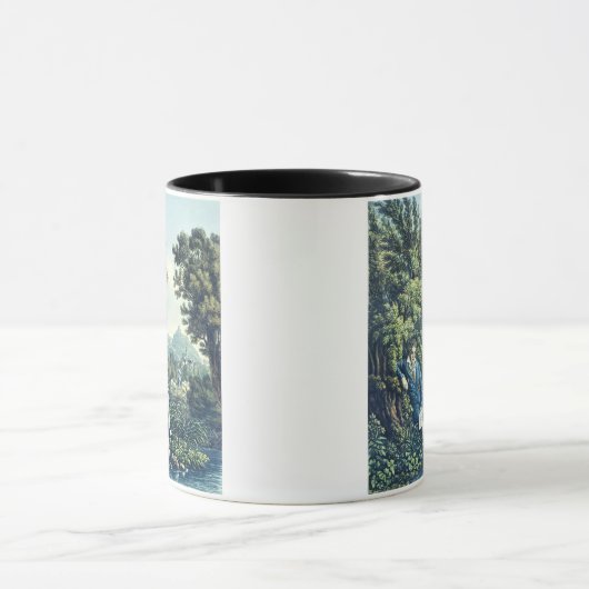 川(着色されたengravinによるルートヴィヒ・ヴァン・ベートーヴェン マグカップ (中央)