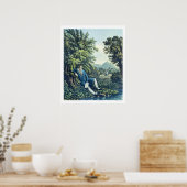 川（色の彫刻）によってルートヴィヒ・ヴァン・ベートーベン ポスター (キッチン)