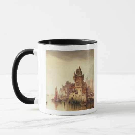 川、Dordrecht 1879年の意見(canvaの油 マグカップ (左)