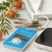 川- Valdez、アラスカのくまの魚釣り キーホルダー (正面右)