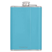 川- Valdez、アラスカのくまの魚釣り フラスク (裏面)