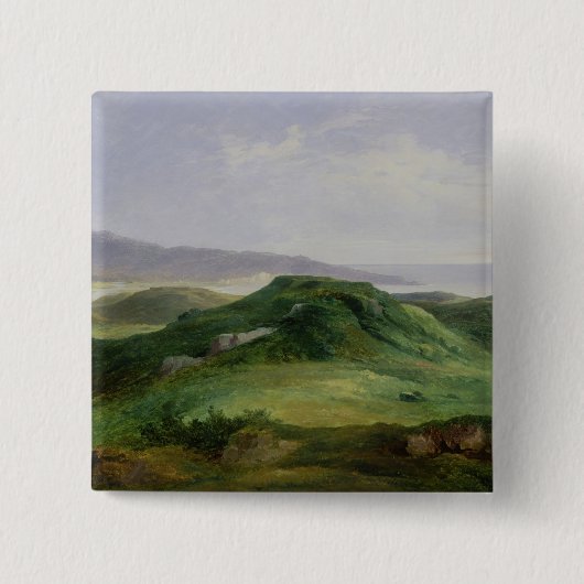 川Bidassoaの口 缶バッジ (正面)