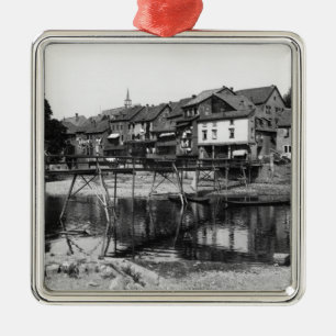 川Nahe、悪いKreuznach、c.1910 メタルオーナメント