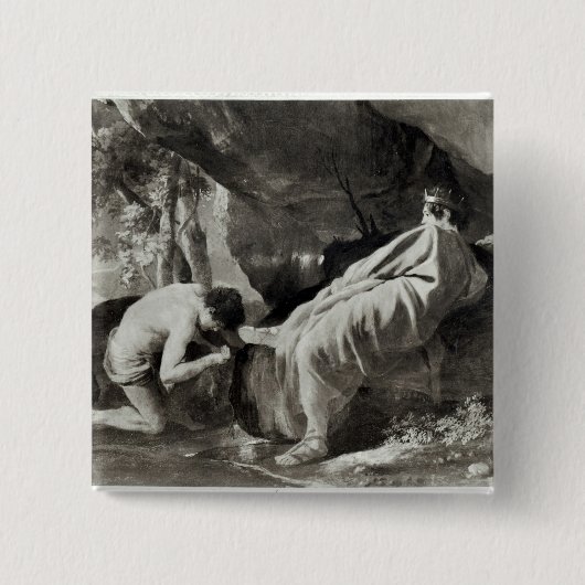 川Pactolusの源のMidas 缶バッジ (正面)