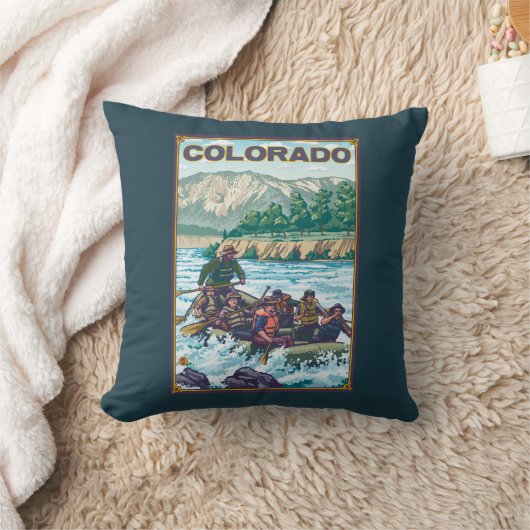 川RaftingColorado クッション (ブランケット)