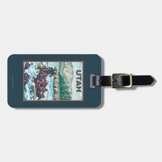 川RaftingUtah ラゲッジタグ (正面横)