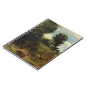 川Sidの眺め、Sidmouthの近くで、c.1852 (油 ノートブック (左側)