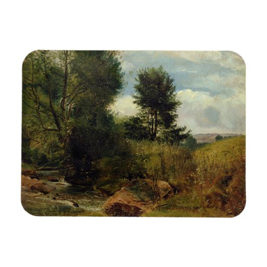 川Sid上のビュー、Sidmouth近く、c.1852 (油 マグネット (横)