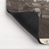 川Thanlwinの米を運ぶボート マウスパッド (コーナー)