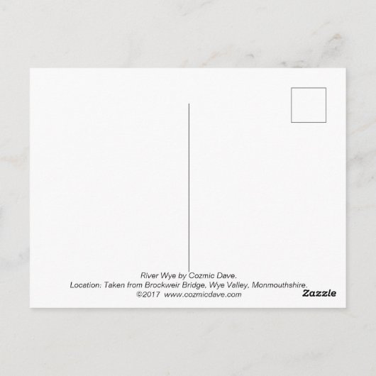 川Wyeはがき ポストカード (裏面)