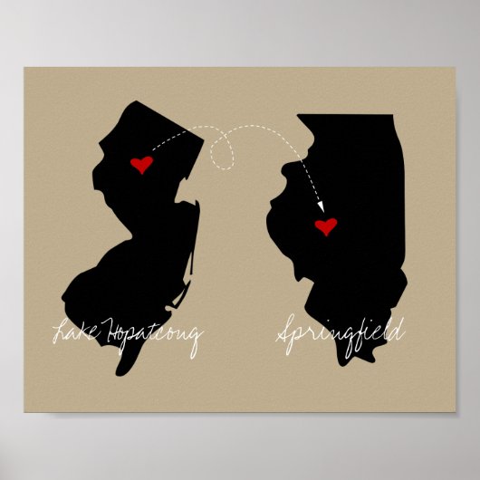 州から州への移動または長距離 ポスター (正面)