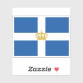 州とギリシャ王国の戦争国旗 シール (シート)