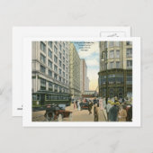 州とマディソン通り、シカゴ1916ヴィンテージ ポストカード (正面/裏面)