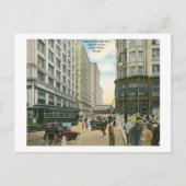 州とマディソン通り、シカゴ1916ヴィンテージ ポストカード (正面)