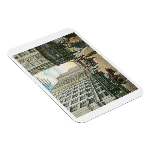 州とマディソン通り、シカゴ1916ヴィンテージ マグネット (右側)
