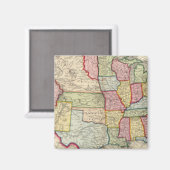 州と地統一された域の地図 マグネット (正面/裏面)