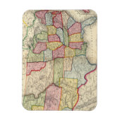 州と地統一された域の地図 マグネット (縦)