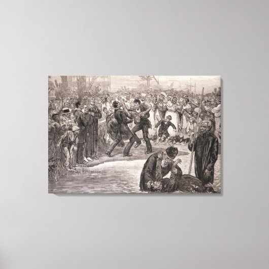 州における黒人洗礼統一された キャンバスプリント (正面)