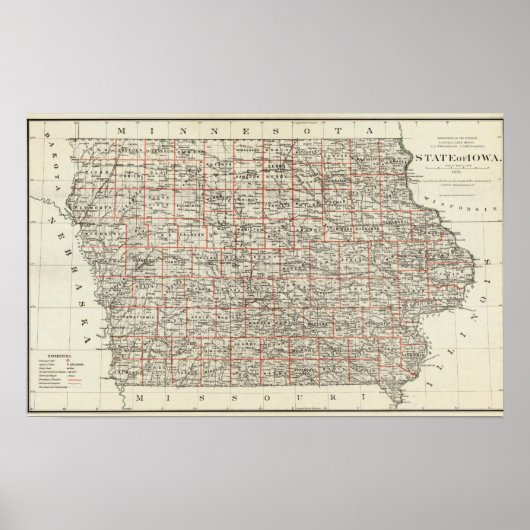 州のアイオワ ポスター (正面)