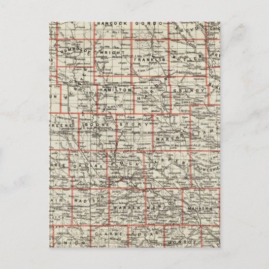 州のアイオワ ポストカード (正面)