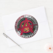 州のアナキストの封統一された印 ラウンドシール (封筒)