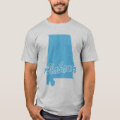 州のアラバマ形Tシャツ Tシャツ (正面)