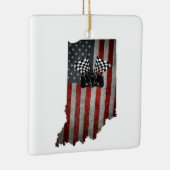 州のインディアナレーサーTシャツヴィンテージ セラミックオーナメント (右)