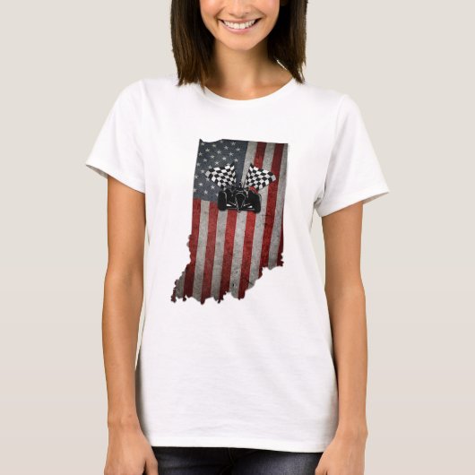 州のインディアナレーサーTシャツヴィンテージ Tシャツ (正面)