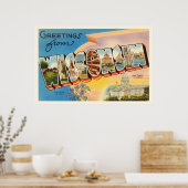 州のウィスコンシンWIオールドヴィンテージ旅行記念品 ポスター (キッチン)