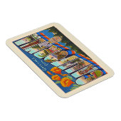 州のカリフォルニアヴィンテージラージレター マグネット (右側)