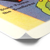 州のカンザスKSオールドヴィンテージ旅行記念品 ポスター (角)