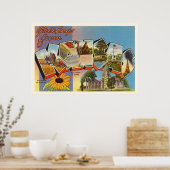 州のカンザスKSオールドヴィンテージ旅行記念品 ポスター (キッチン)