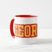 州のグルジアプライドカスタム2トーンコーヒー マグカップ (正面左)