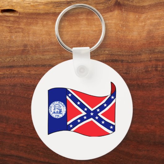 州のジョージアのギフトとティー子供へ、大人 キーホルダー (正面)
