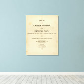 州のタイトルページアトラス統一された キャンバスプリント (インサイチュ (ウッドフロア))