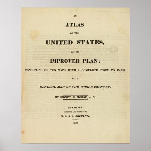 州のタイトルページアトラス統一された ポスター (正面)