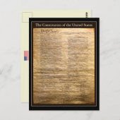 州のテキスト/色構成 ポストカード (正面/裏面)