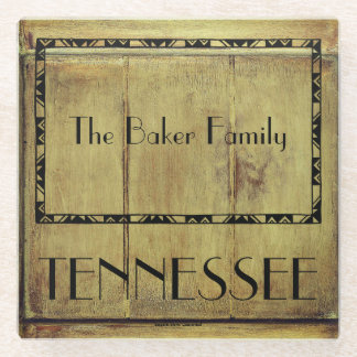 州のテネシー族の名前ガラスコースター ガラスコースター
