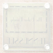 州のテネシー族の名前ガラスコースター ガラスコースター (裏面)