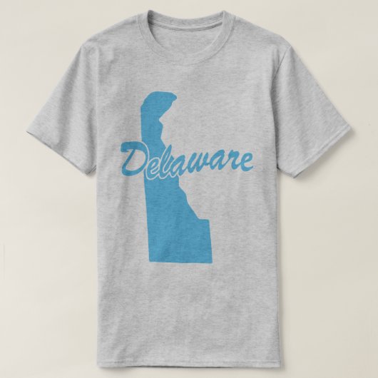 州のデラウェア形状Tシャツ Tシャツ (デザイン正面)