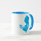 州のニュージャージーの形状マグカップ マグカップ (正面右)